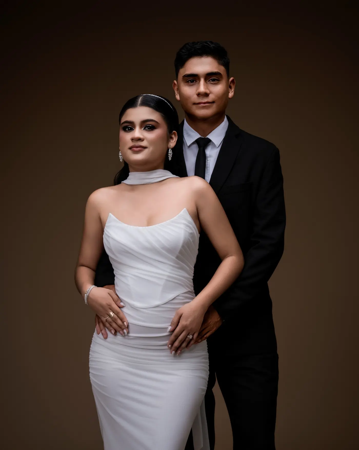Karla y Guillermo durante su sesión de fotos